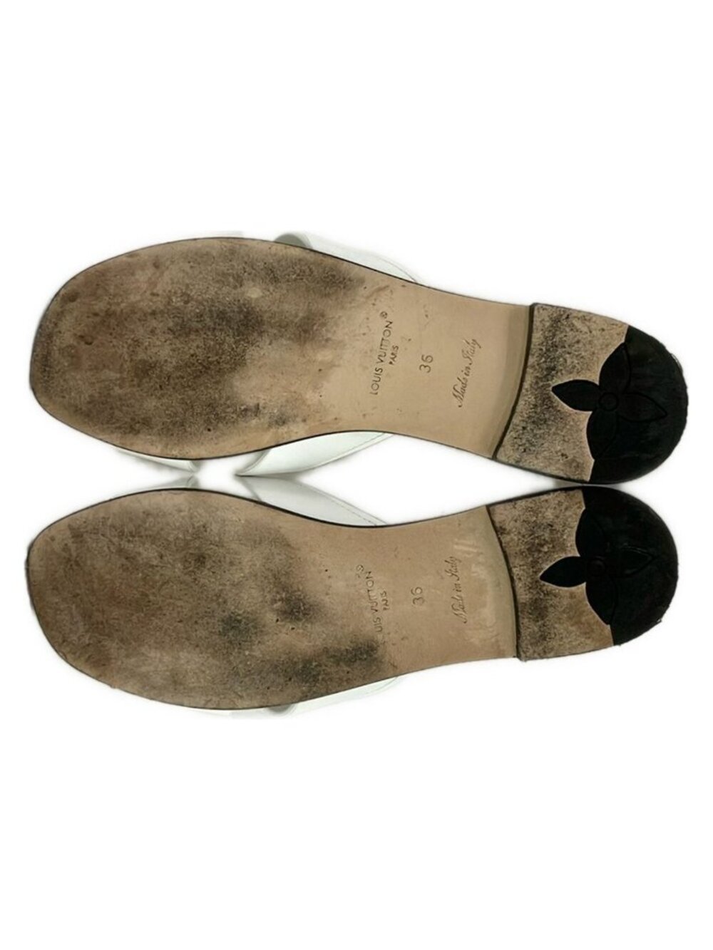 Louis Vuitton Mules 36 LV Isola White Leather - Picture 4 of 7
